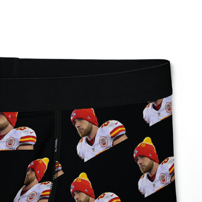 Travis Kelce Kansas City Herren-Boxershorts mit Allover-Print in Schwarz