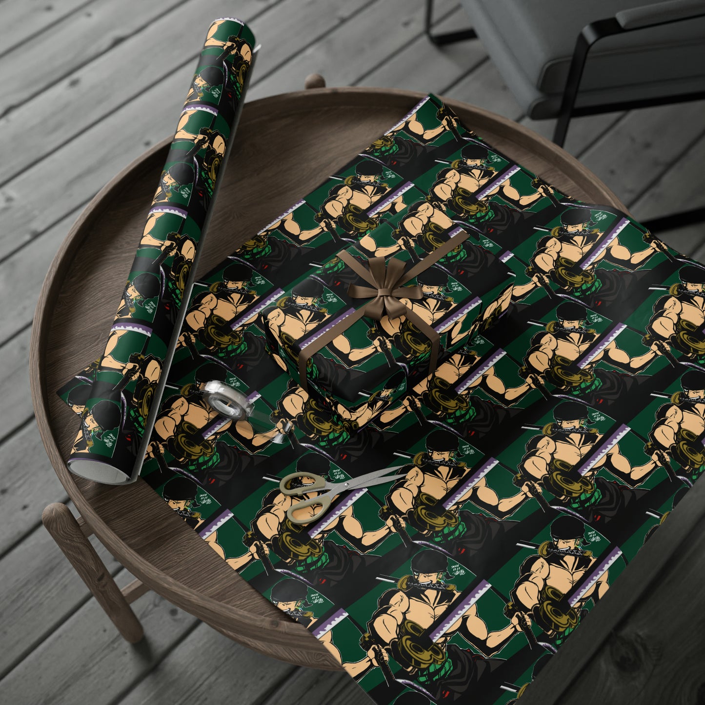 One Piece Roronoa Zoro Anime Cartoon Birthday Gift Wrapping Papers