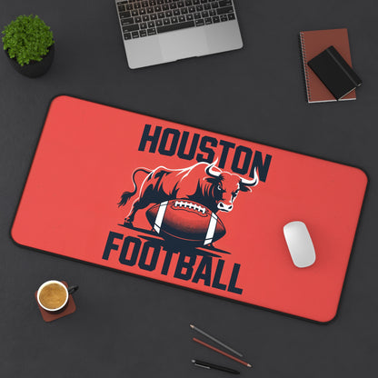 Houston Football High Definition Print Non Slip Desk Mat Office Home Mouse Pad Sports Fan Gift Ultra Smooth Surface Rubber Backing