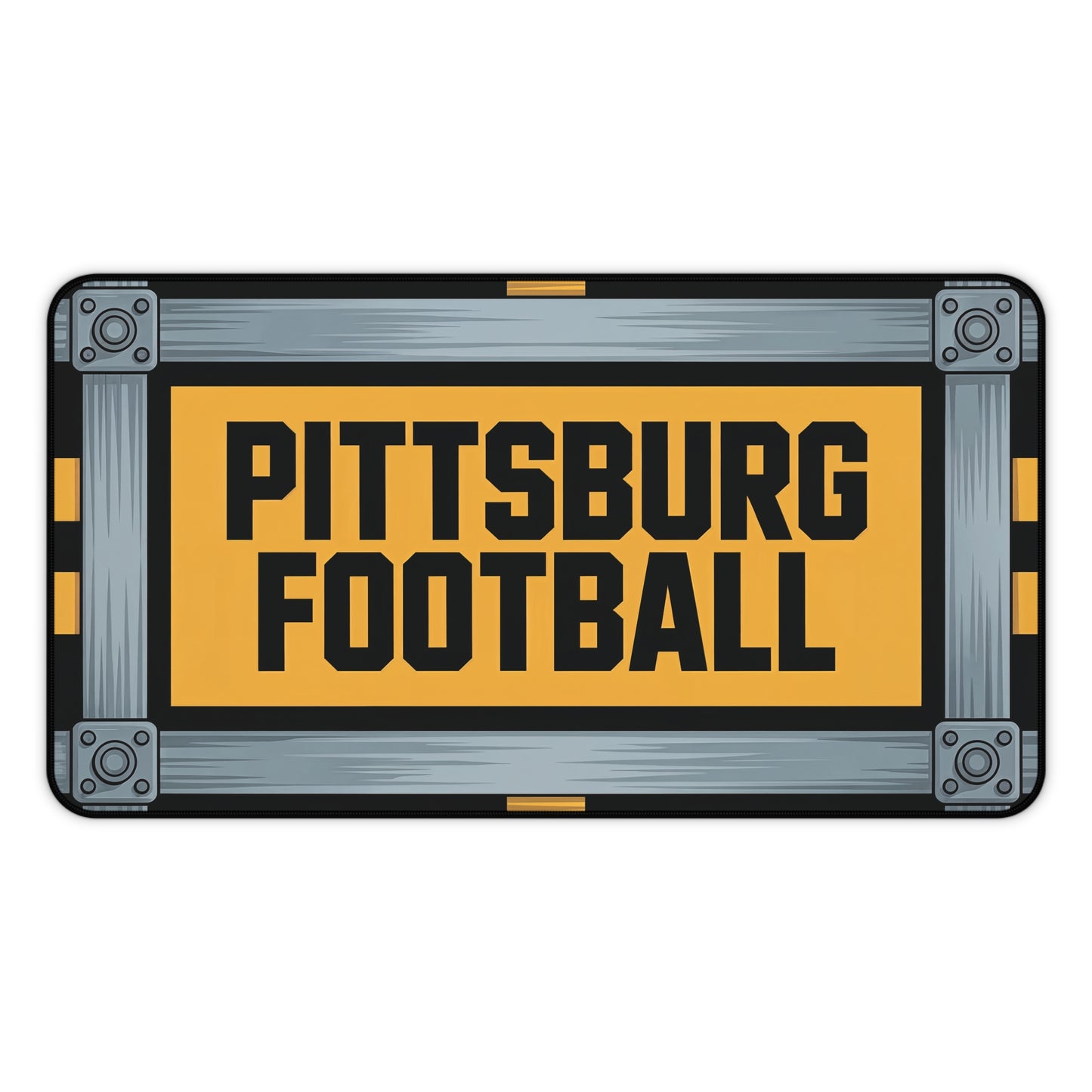 Pittsburg Football High Definition Print Non Slip Desk Mat Office Home Mouse Pad