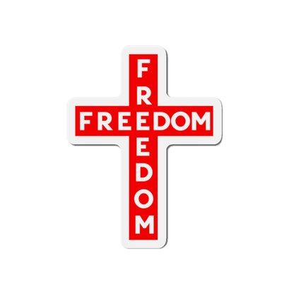 Freedom Cross Die-Cut Magnet