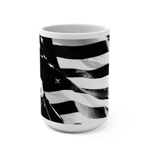 Trump Leather Jacket Flag gift Jumbo Ceramic Coffee Mug 15oz MAGAGA