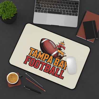 Tampa Bay Football High Definition Print Non Slip Desk Mat Office Home Mouse Pad Sports Fan Gift Ultra Smooth Surface Rubber Backing