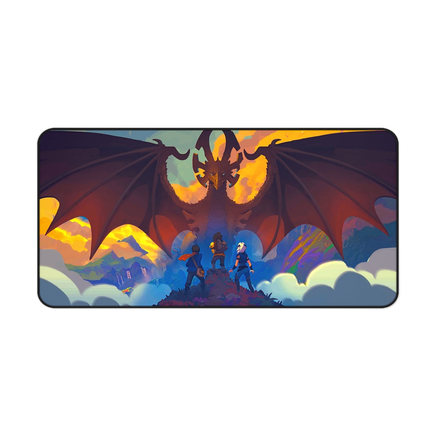 Dragon Prince cartoon PC PS High Definition Video Game Desk Mat Mousepad