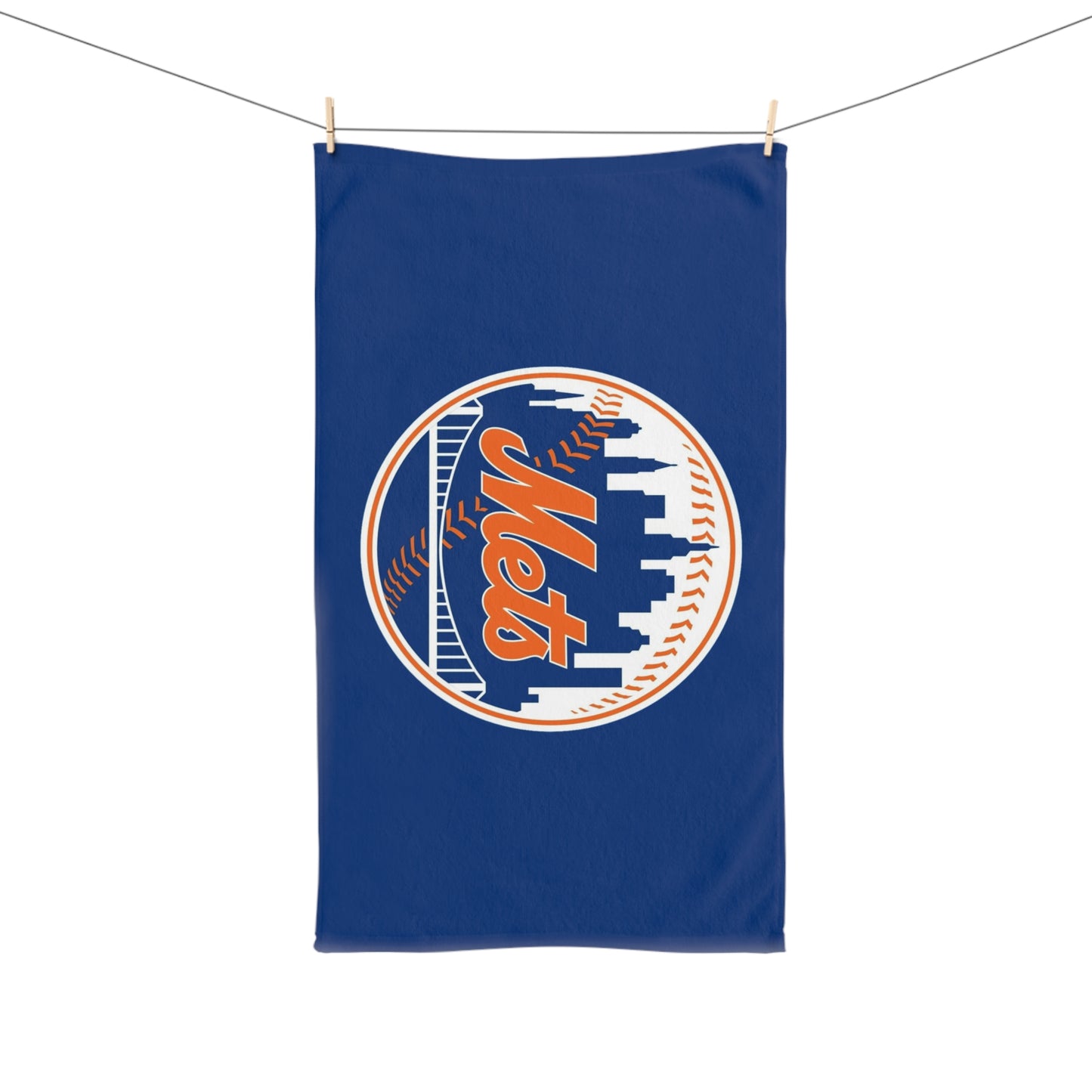 New York Mets MLB Baseball Kitchen Bathroom Soft Hand Towel