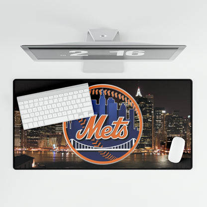 New York Mets City Logo MLB Baseball High Definition Print Desk Mat Mousepad