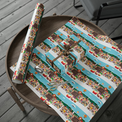 South Park Full cast Cartoon Comedy Birthday Gift Wrapping Paper Holiday