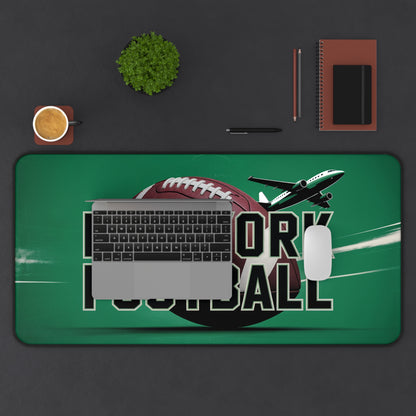 New York Football High Definition Print Non Slip Desk Mat Office Home Mouse Pad Sports Fan Gift Ultra Smooth Surface Rubber Backing