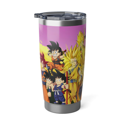 Dragon Ball Z Stages of Goku Anime cartoon Stainless Steel Vagabond 20oz Tumbler