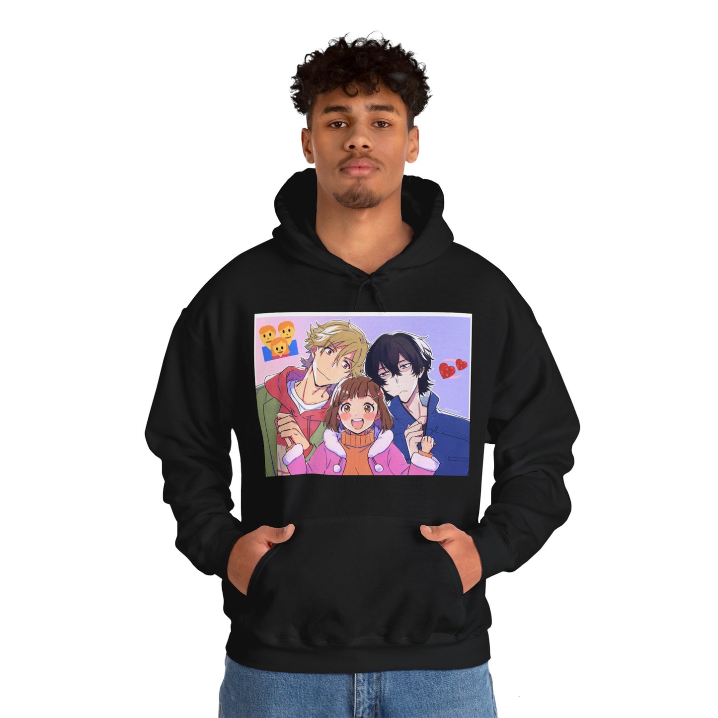 Buddy Daddies Anime Cartoon Unisex Heavy Blend Kapuzenpullover