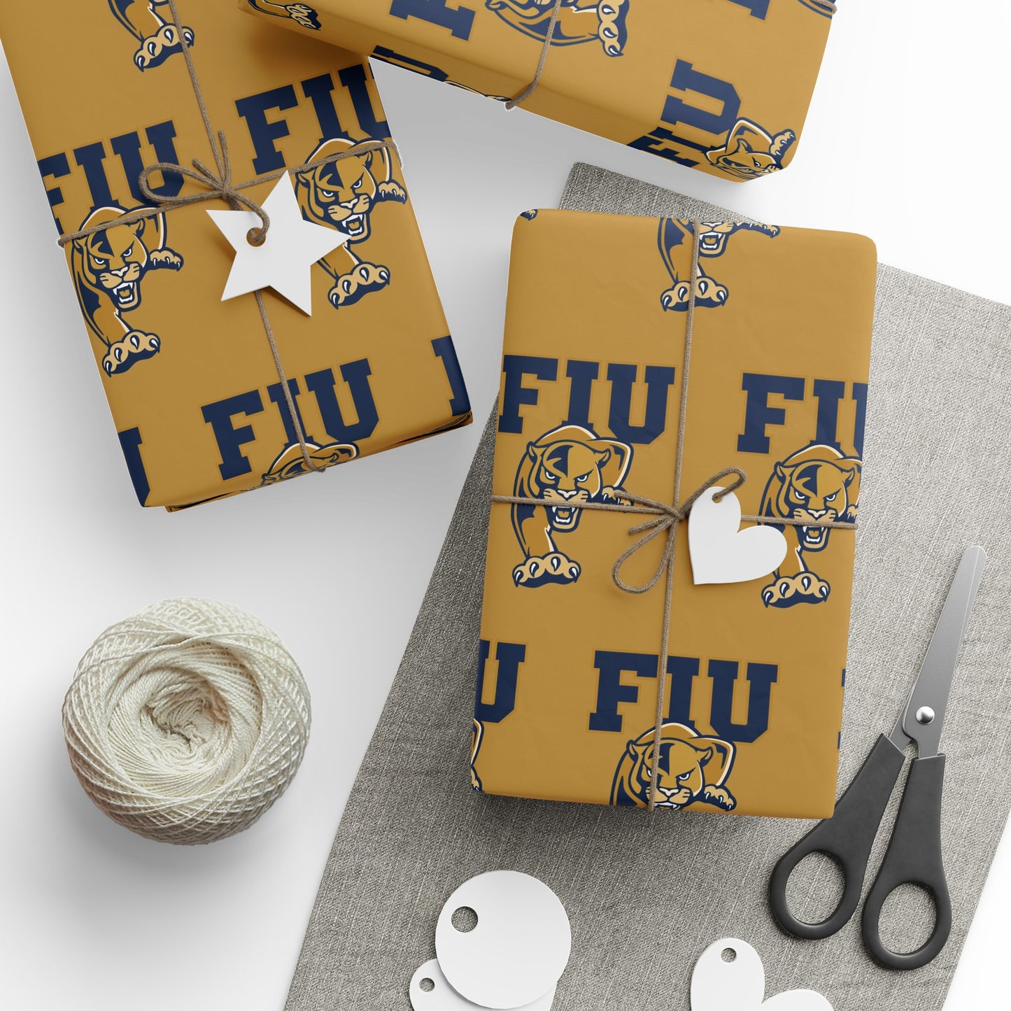 FIU Florida International NCAA College Graduation Alumni Birthday Gift Wrapping Paper Holiday