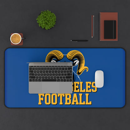 Los Angeles Football High Definition Print Non Slip Desk Mat Office Home Mouse Pad Sports Fan Gift Ultra Smooth Surface Rubber Backing