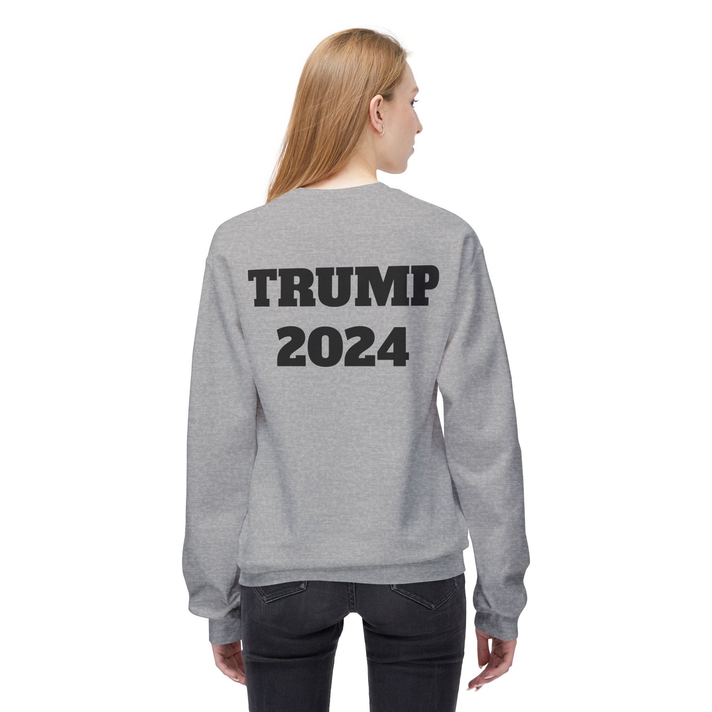 New Year New President Trump 2024 Unisex Midweight Cotton Blend Soft style Fleece Crewneck Sweatshirt