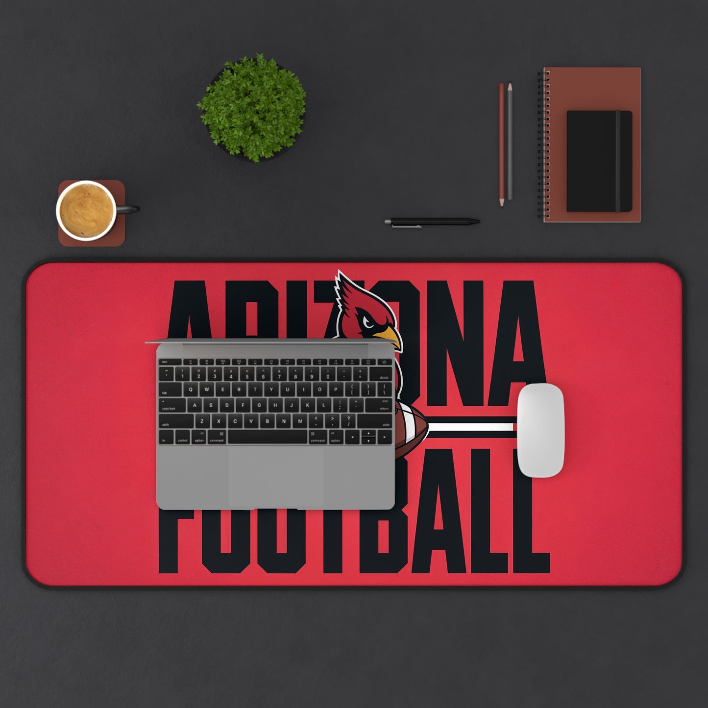 Arizona Football High Definition Print Non Slip Desk Mat Office Home Mouse Pad Sports Fan Gift Ultra Smooth Surface Rubber Backing
