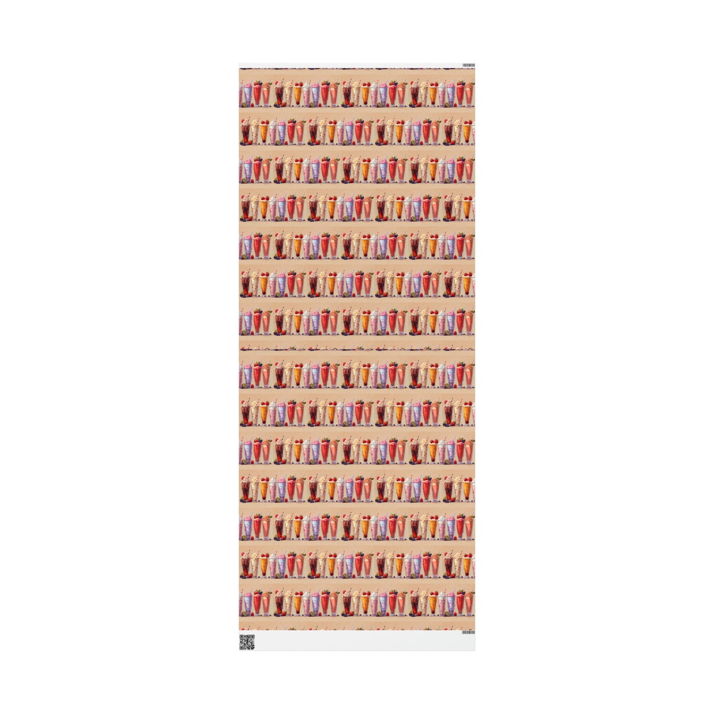 Ice Cream Dream Sundaes High Definition Happy Birthday Gift Present Holiday Wrapping Paper