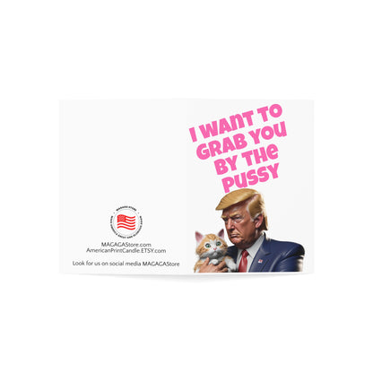 I want to grab you by the P Trump MAGA Valentine's Day Card