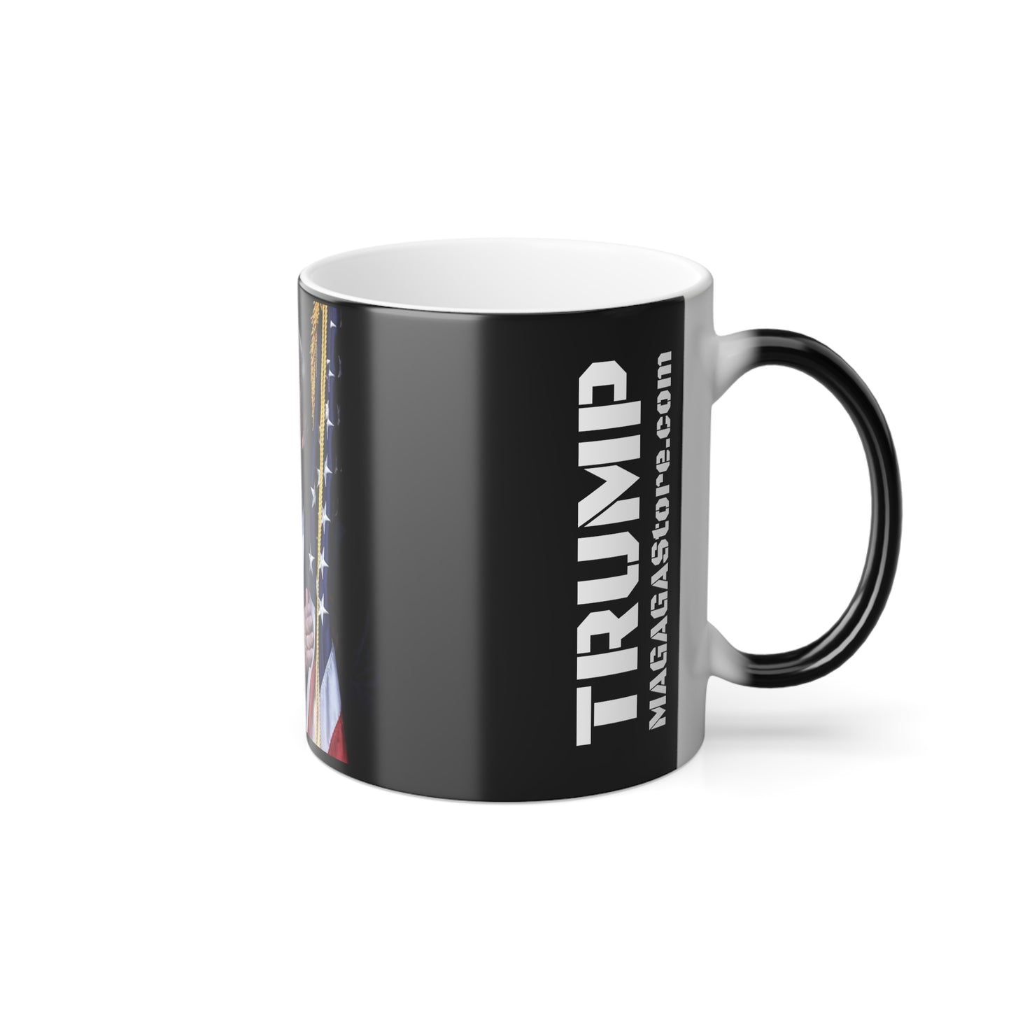 Color Morphing Trump loves America Heat Reacting Coffee Mug 11oz