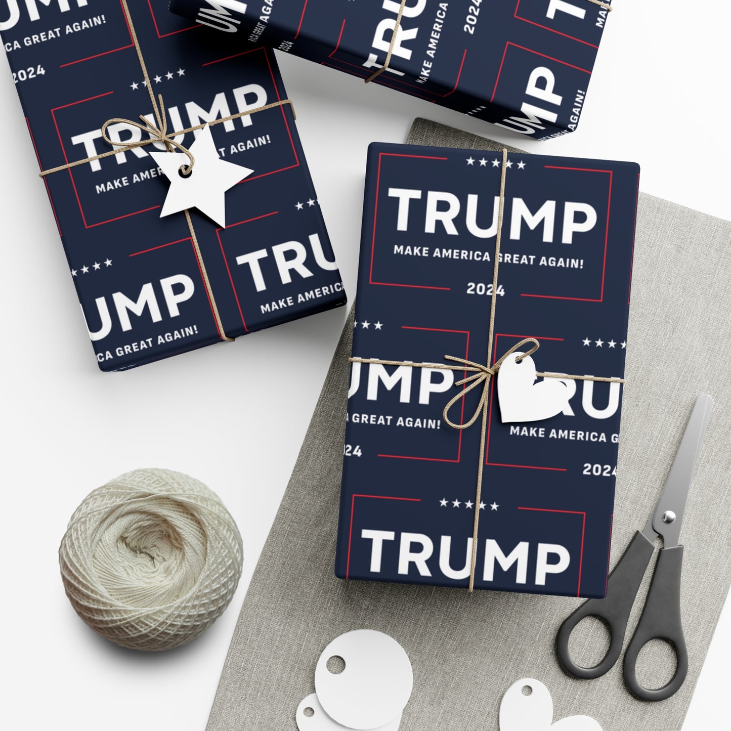 Trump 2024 90GSM Make America Great Again MAGA Christmas Gift Present Wrapping Papers