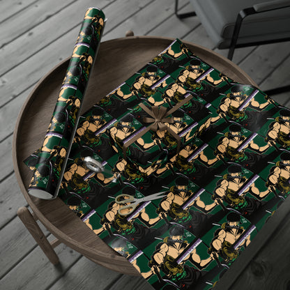 One Piece Roronoa Zoro Anime Cartoon Birthday Gift Wrapping Papers