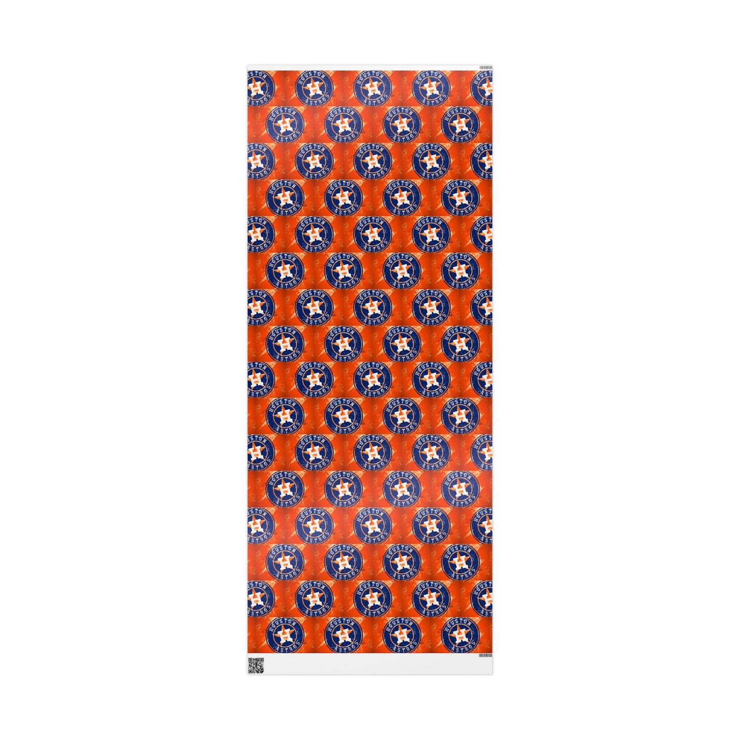 Houston Astros Baseball MLB Birthday Graduation Holiday Gift Wrapping Paper