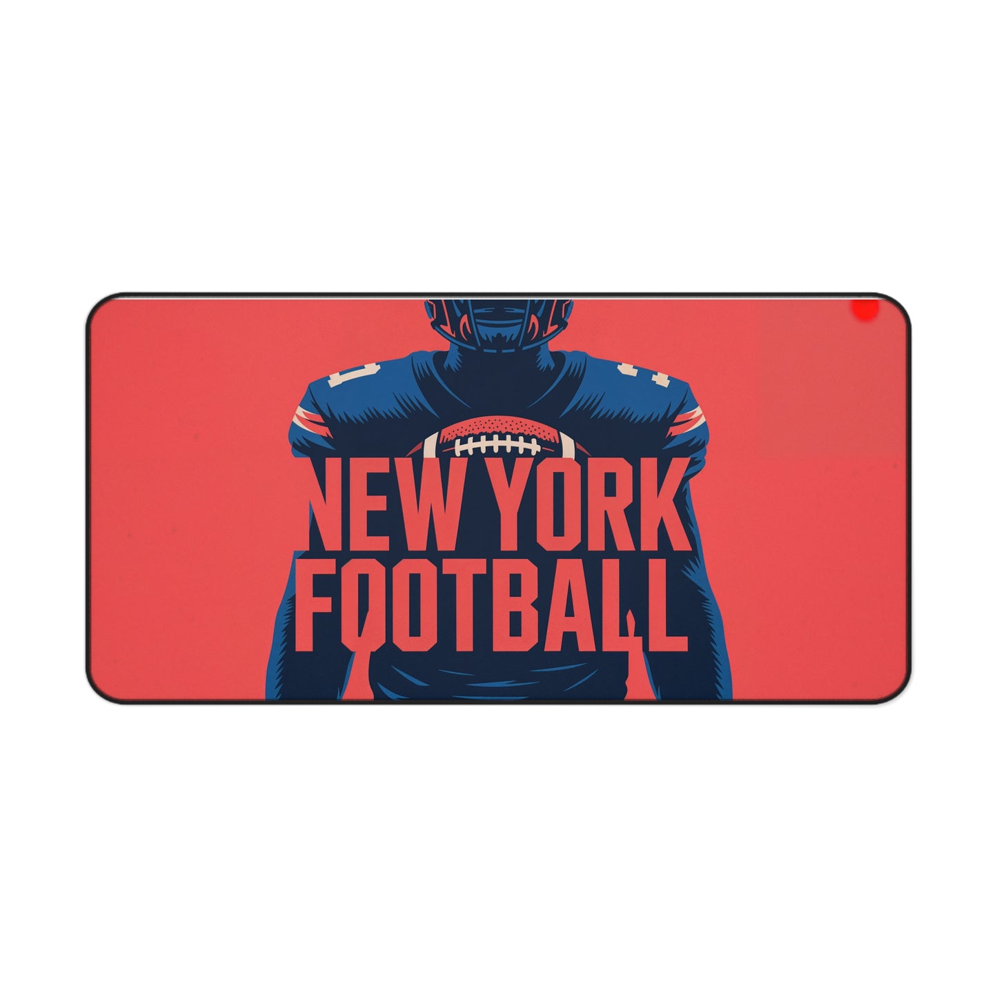 New York Football High Definition Print Non Slip Desk Mat Office Home Mouse Pad Sports Fan Gift Ultra Smooth Surface Rubber Backing
