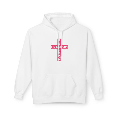 Freedom Cross Pink Hoodie Charlie Kirk Fan Gear