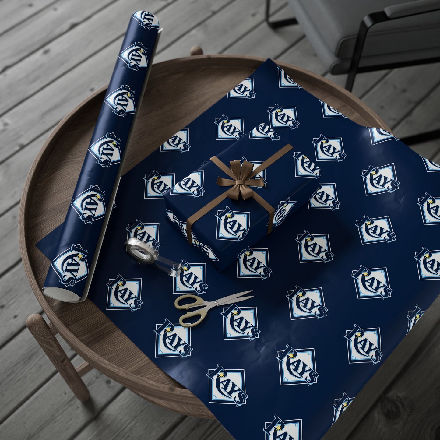 Tampa Bay Rays Baseball MLB Birthday Graduation Gift Wrapping Paper