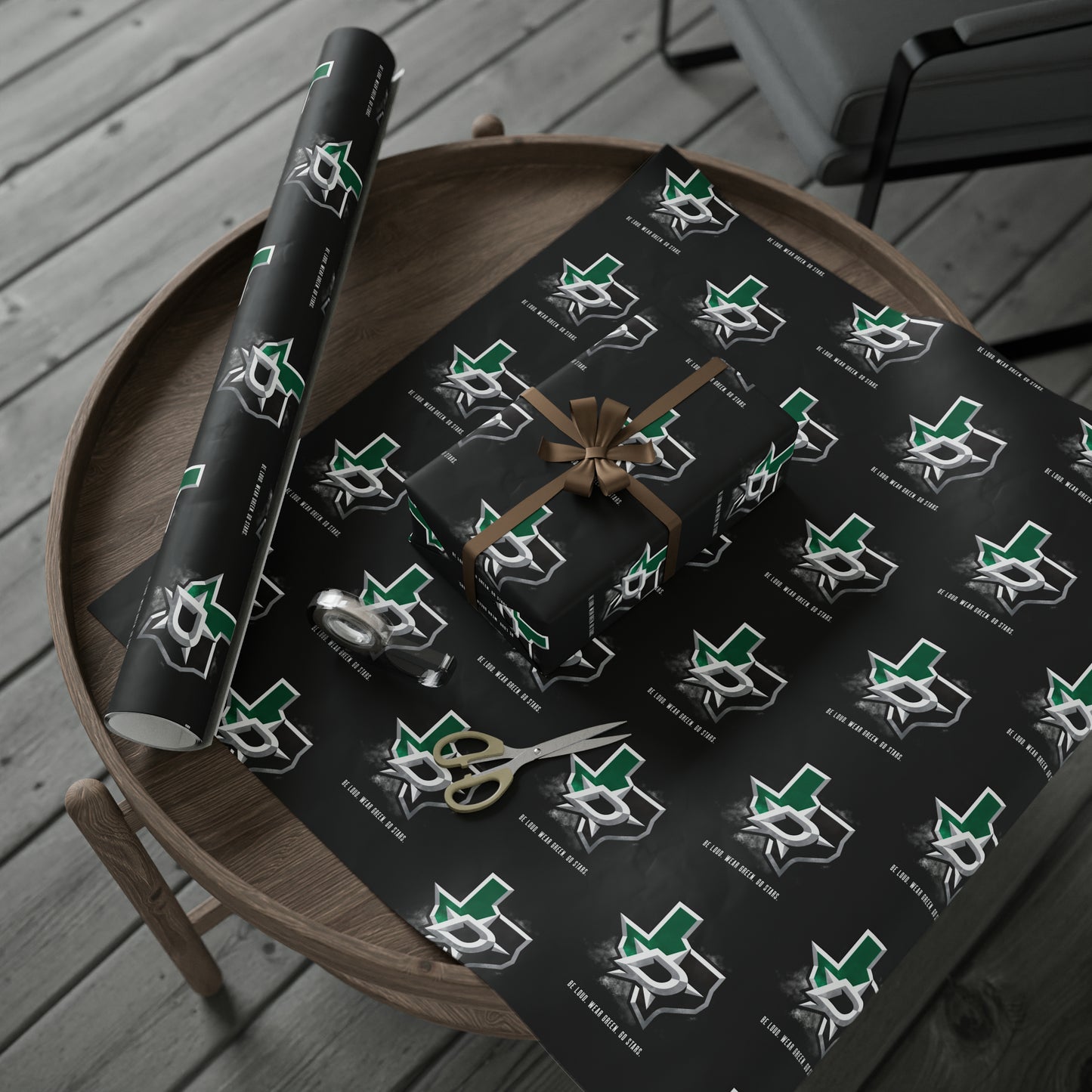 Dallas Stars NHL Hockey Geburtstagsgeschenkpapier Urlaub