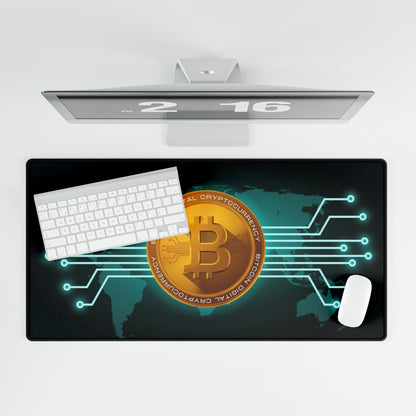 Bitcoin Cryptocurrency World style High Definition Desk Mat Mousepad
