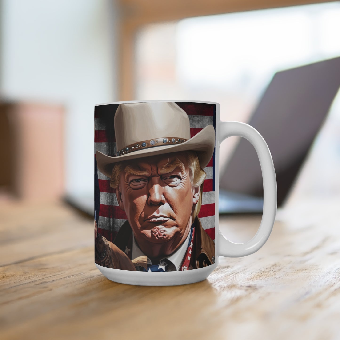 Trump the Cowboy 2024 gift Jumbo Ceramic Coffee Mug 15oz