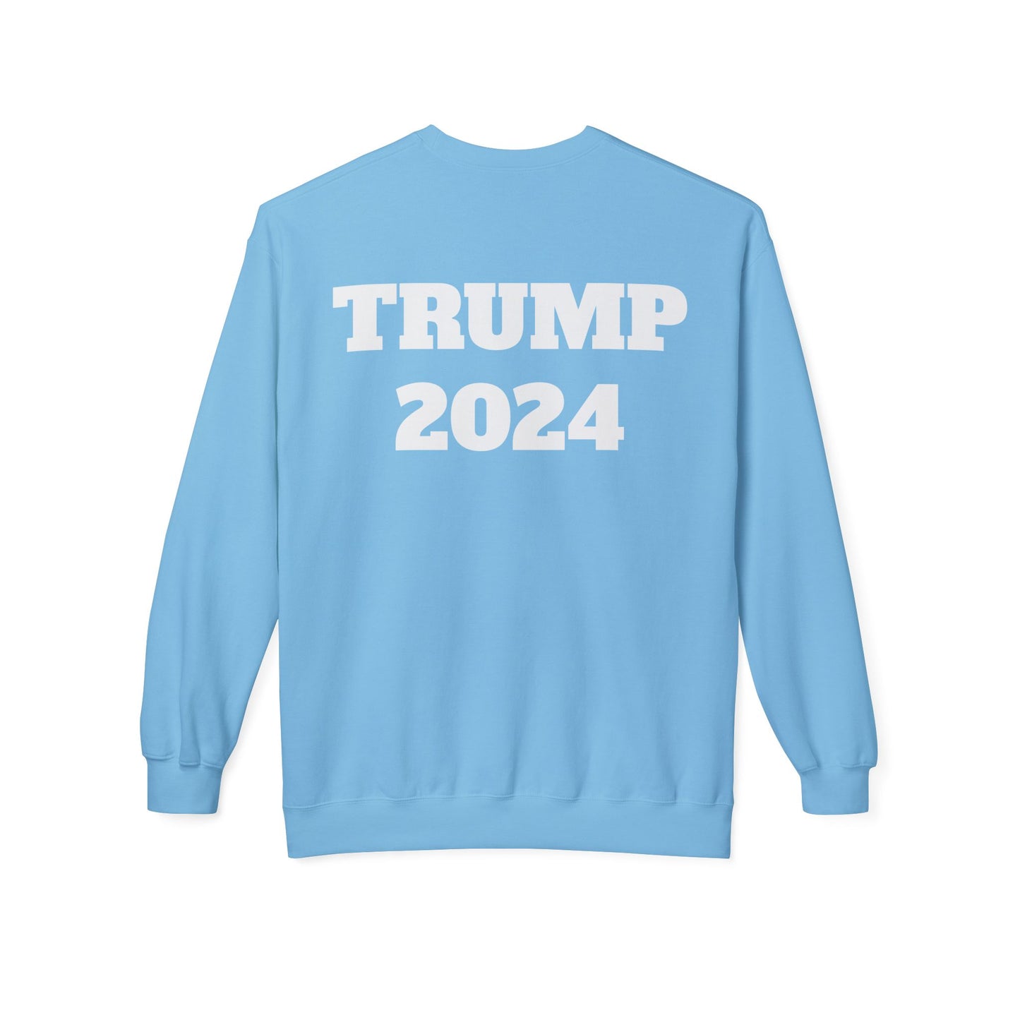 New Year New President Trump 2024 Unisex Midweight Cotton Blend Soft style Fleece Crewneck Sweatshirt