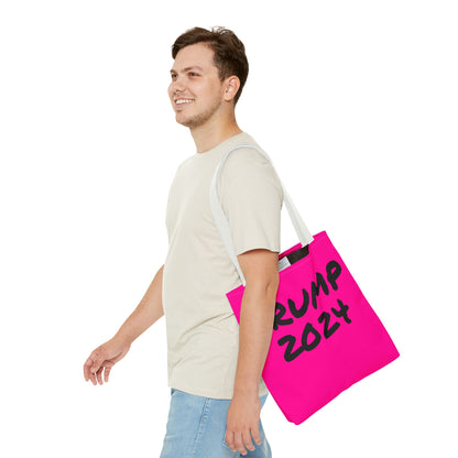 Hot Pink Trump 2024 Rally Durable Heavy Duty Tote Bag