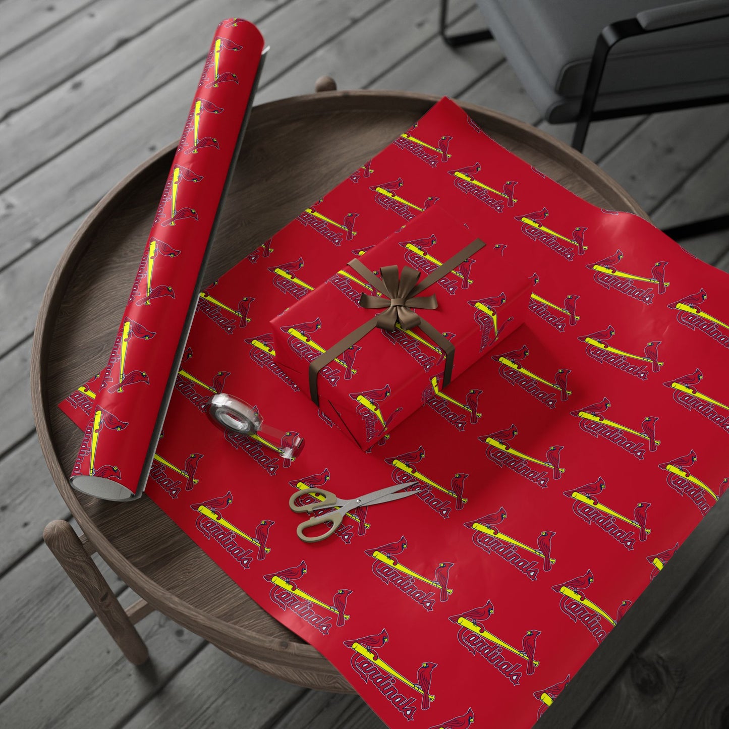 St. Louis Cardinals Baseball MLB Birthday Graduation Gift Wrapping Paper