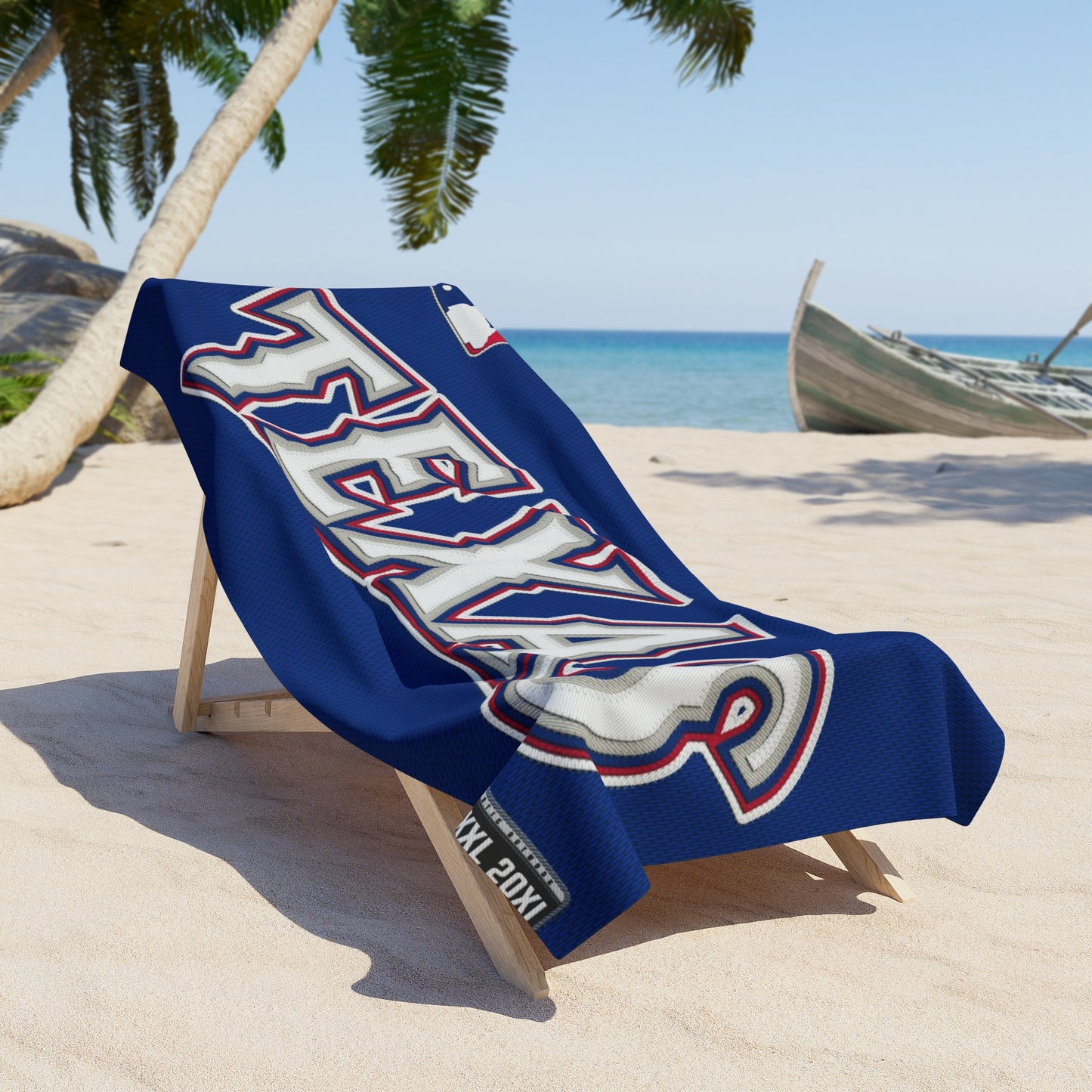 Texas Rangers MLB Baseball High-Definition Jumbo Ultra Soft Beach Towel