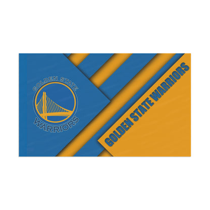 Basketball-Flagge der Golden State Warriors, NBA-Weltmeister, hochauflösender Druck