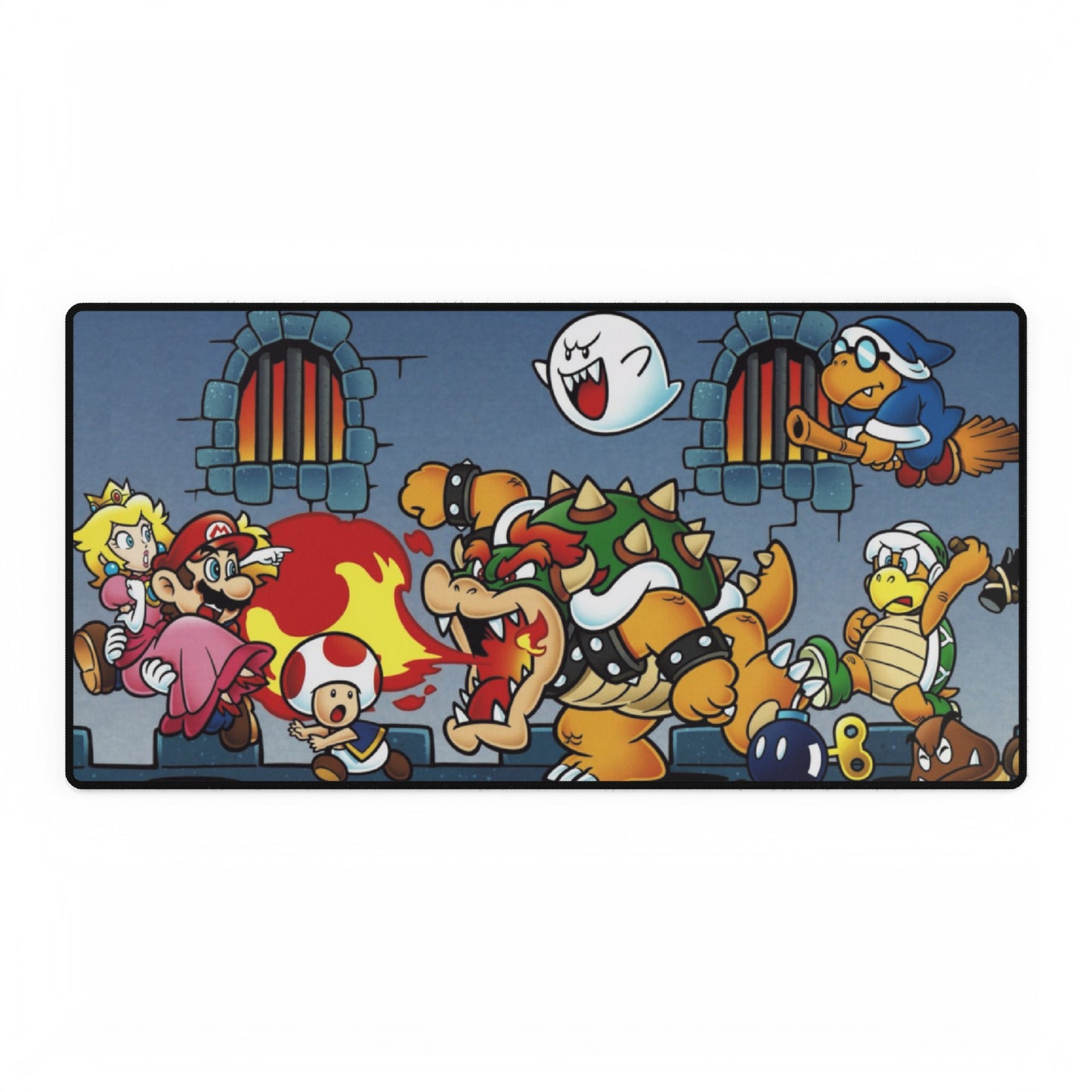 Mario Bros Super Vintage High Definition PC PS Video Game Desk Mat Mousepad Goku