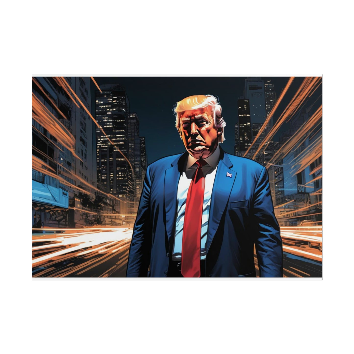 Trump Comic Book Style 1 Rolled Posters choose size and finish