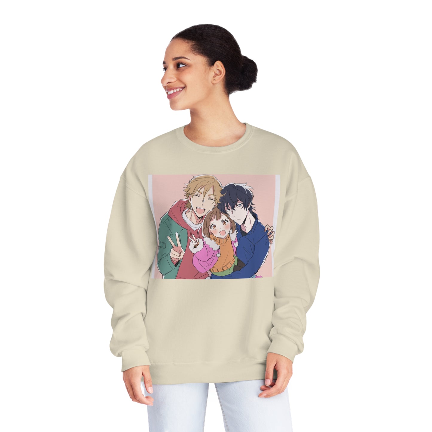 Buddy Daddies Anime Cartoon Unisex NuBlend® Crewneck Sweatshirt