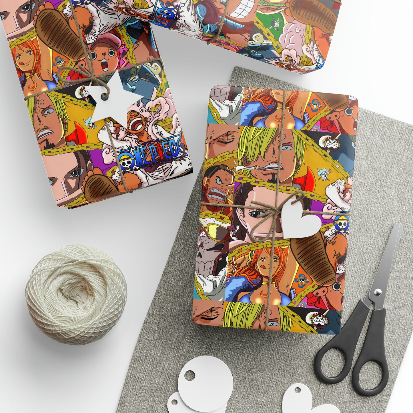 One Monkey D. Luffy Piece Anime Cartoon Birthday Gift Wrapping Papers