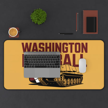 Washington Football High Definition Print Non Slip Desk Mat Office Home Mouse Pad Sports Fan Gift Ultra Smooth Surface Rubber Backing