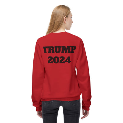 New Year New President Trump 2024 Unisex Midweight Cotton Blend Soft style Fleece Crewneck Sweatshirt