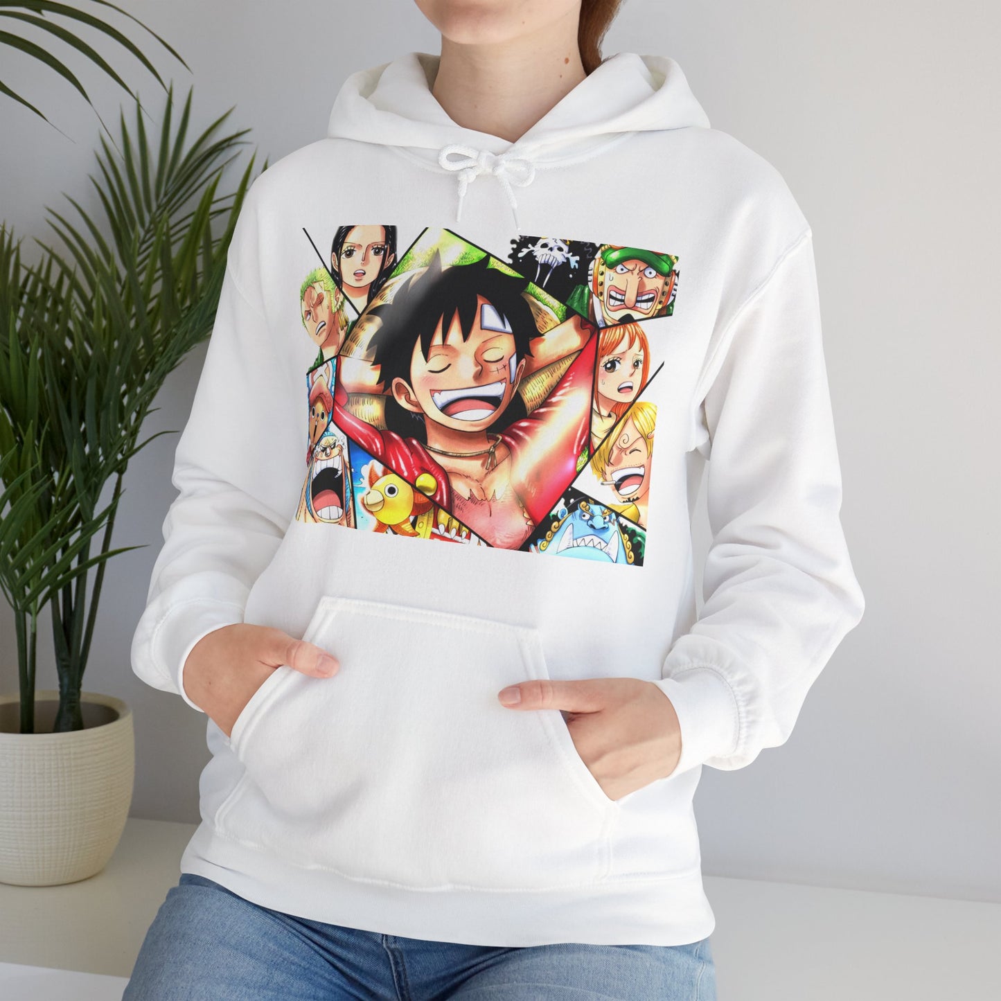 One Piece Monkey Ruffy Jimbei Nico Nami Unisex Heavy Blend Kapuzenpullover