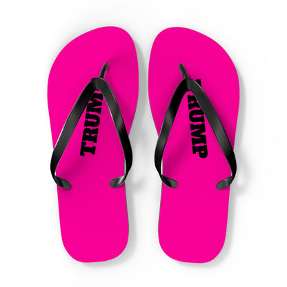 Hot Pink Trump Comfy Summer Beach Unisex Flip Flops