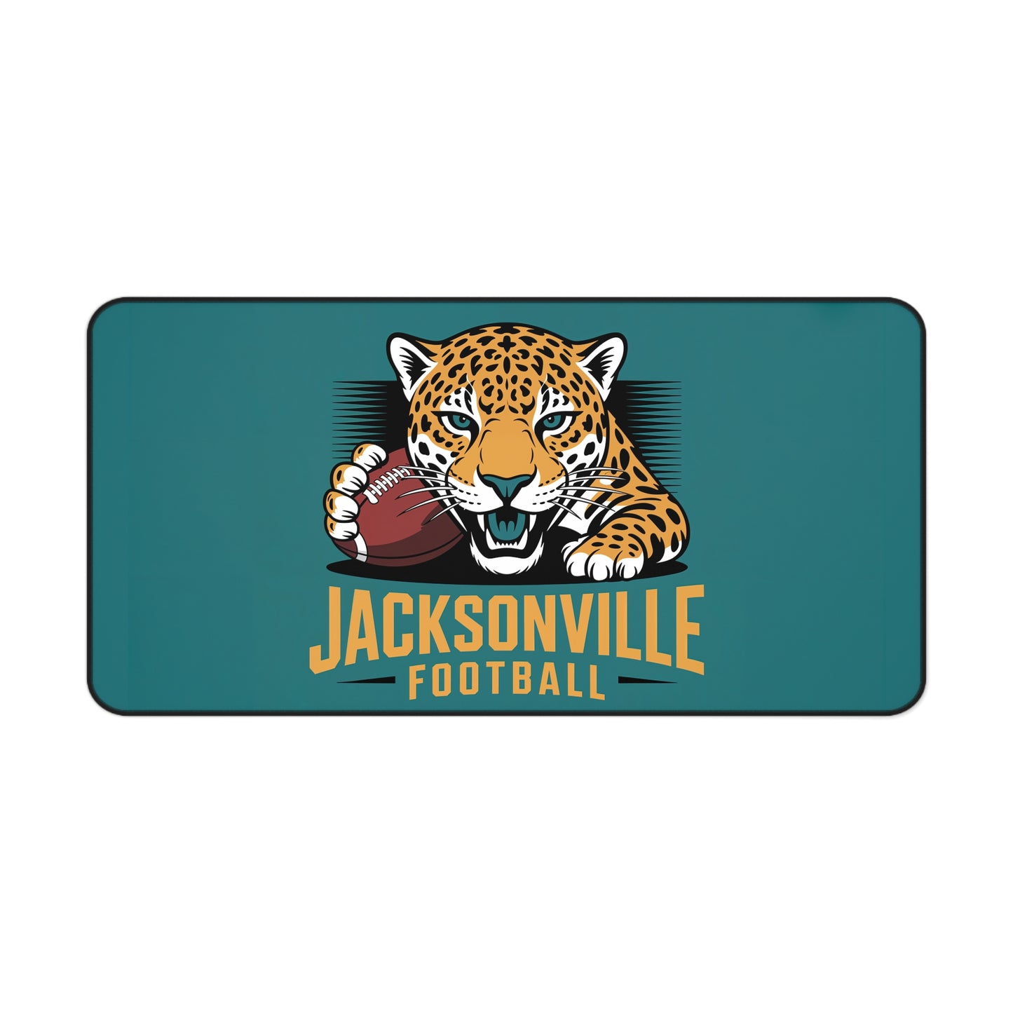 Jacksonville Football High Definition Print Non Slip Desk Mat Office Home Mouse Pad Sports Fan Gift Ultra Smooth Surface Rubber Backing