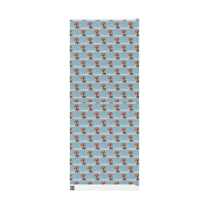 Cute Cartoon Dachshund Weiner Dog Birthday Gift Present Holiday Wrapping Paper