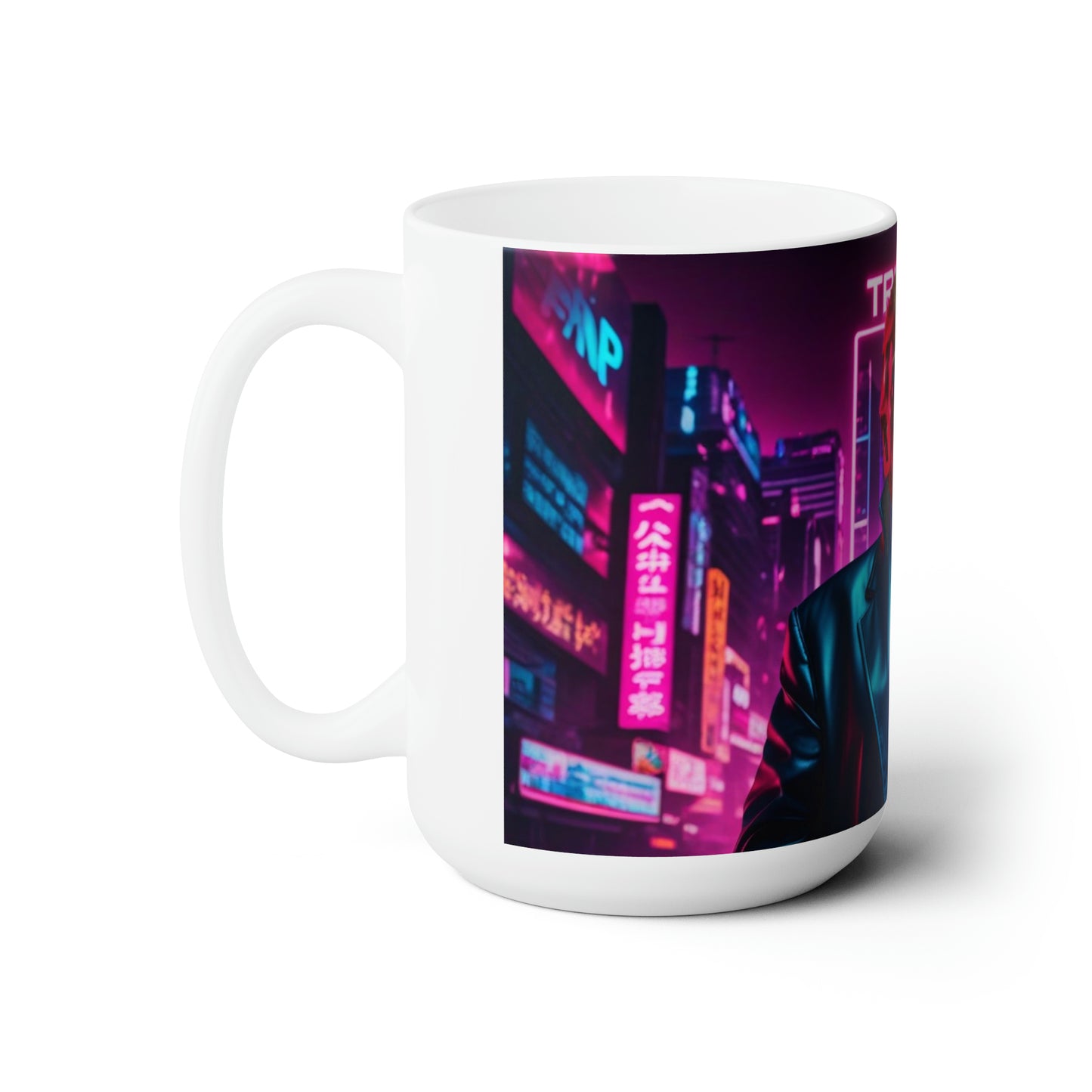 Donald Trump Cyberpunk style 5 Jumbo Coffee Mug 15oz