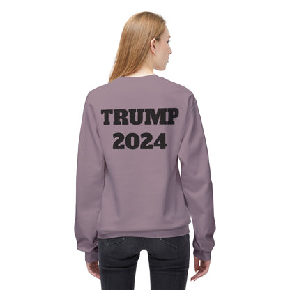 New Year New President Trump 2024 Unisex Midweight Cotton Blend Soft style Fleece Crewneck Sweatshirt Choose Color