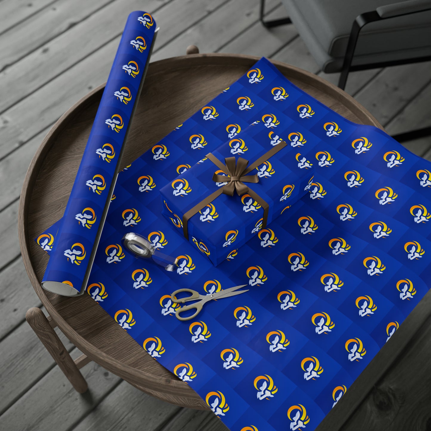 LA Rams Los Angeles NFL Football Birthday Gift Wrapping Paper Holiday