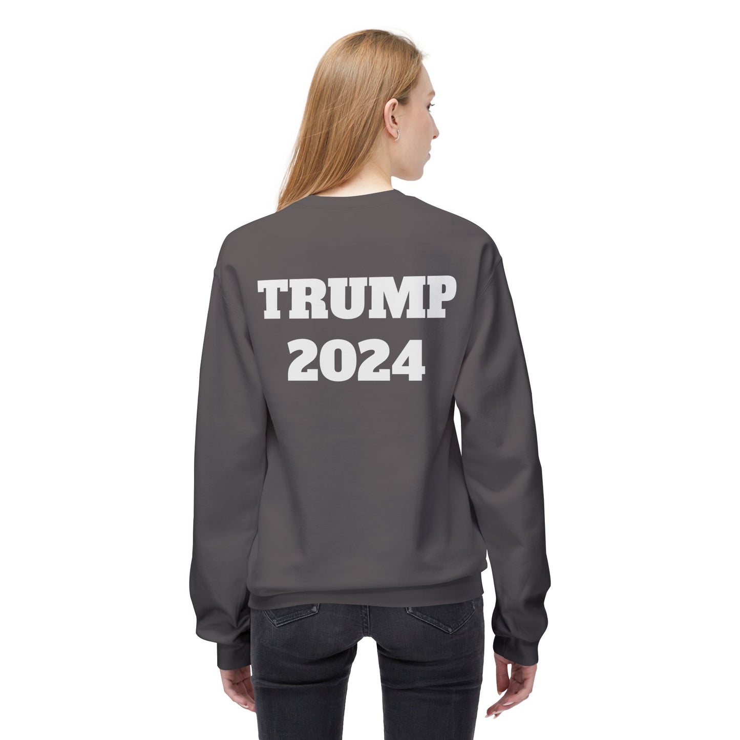 New Year New President Trump 2024 Unisex Midweight Cotton Blend Soft style Fleece Crewneck Sweatshirt