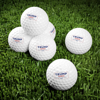 Trump Vance MAGA American Made White Golf Balls, 6pcs